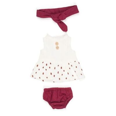 Miniland Dolls : Ensemble pour bébé Dolls 32 cm, modèle Chica Dune.