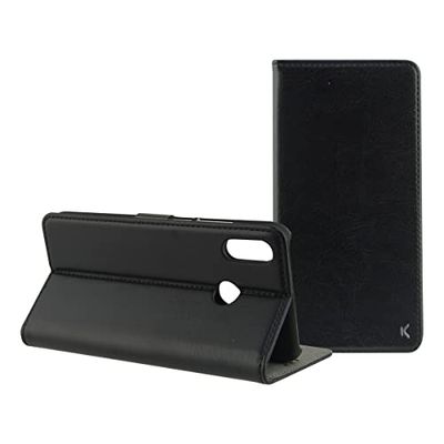 KSIX smart your tech Flip Case for Honor 8X, Semi-Rigid, Standing, Black