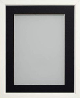 Frame Company Cadre Photo, Gamme Drayton (12,7 x 12,7 cm), Plastique, Blanc, 8x8-inch Mounted for 5x5-inch Image