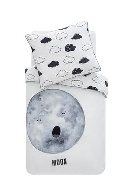 80 x 80 Cosmic måne baby påslakan set