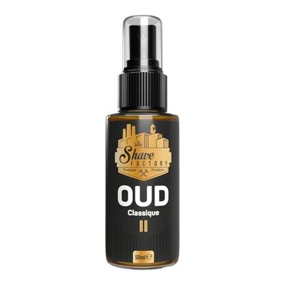 The Shave Factory After Shave Cologne - A Fragrant Essence For Impeccable After Shave Care For A Long-Lasting Sensation Of Freshness And Comfort (50ML, Oud 02 Classique)