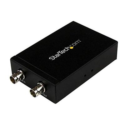 Startech.com Convertitore Sdi a HDMI, Adatattore 3G Sdi a HDMI con Uscita Sdi Loop, Adatattore Video 3G Sdi a HDMI, 230 M