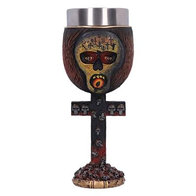 Nemesis Now Slayer Seasons in The Abyss Goblet 20.5cm, Resin, Officially Licensed Slayer Band Merch, Slayer Goblet, Metal Band, Stainless Steel Insert, Cast in The Finest Resin, Expertly Hand-Painted