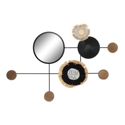 DECORACION PARED METAL ESPEJO 57X4X40 BRUIN