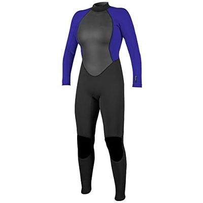 O'Neill Womens Reactor II 3/2mm Back Zip Wetsuit - Zwart Kobalt - 10
