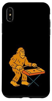 Bigfoot Playing Dulcimer Instrument Band - Sasquatch Case for iPhone XS Max