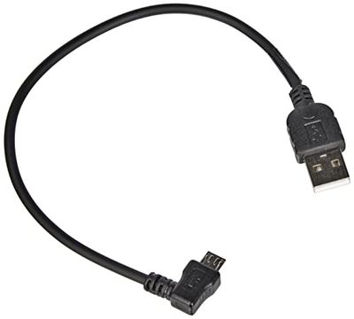 SYSTEM-S Micro USB cabo ângulo conector cabo de dados e cabo de carregamento (ângulo 90 ° 20 cm