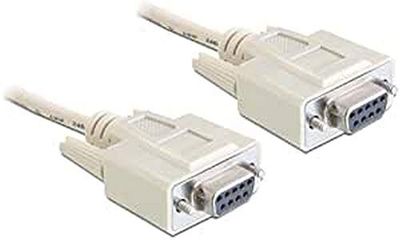 Delock Kabel serieel nulmodem 9-pins female/female 3 m