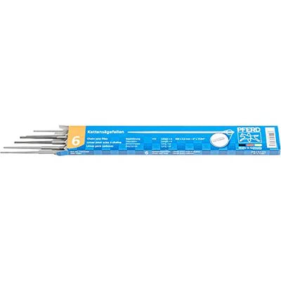 PFERD 17057 Classic Line kettingzaagvijl 11/64" diameter x 8" lengte, 6 stuks