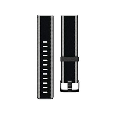 Fitbit Versa Lite Bracelets Hybrides Tissës, Noir/Gris, G