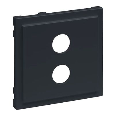 LEGRAND, Seano 765478 Cover for Loudspeaker Connection Box 1-Gang 4 mm Sockets Anthracite Lacquered