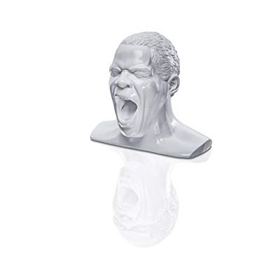 OEHLBACH Scream Unlimited - Support pour Casque en Forme de tête légendaire Rangement Optimal des Grands écouteurs Over/on-Ear - Fabriqué à la Main - Blanc