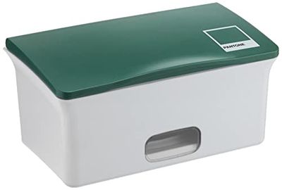 Ubbi Dostawca dla niemowląt Wipes Case, Baby Wipes Holder z obciążonym talerzem, trzyma się świeże i antypoślizgowe gumowe stopy, zielony Pantone