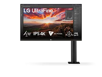 LG Ultrafine Ergo Datorskärm, Svart, 27"