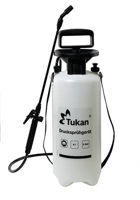 Pulverizador de pressão TUKAN de 5 litros, pulverizador de jardim para proteção de plantas, capacidade de 5 l, frasco de spray para plantas, spray eficiente para casa e jardim