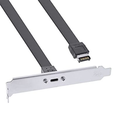 InLine® Façade Frontale USB Type C vers USB 3.1 Key-A Interne 0,5 m
