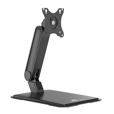 Maclean MC-989 Touchscreen-houder 17-32 inch, VESA 75 x 75/100 x 100, vrijstaand, kantelbaar, 180 graden draaibaar, in hoogte verstelbaar tot 8 kg, ergonomisch, stabiele monitorstandaard voor kantoor