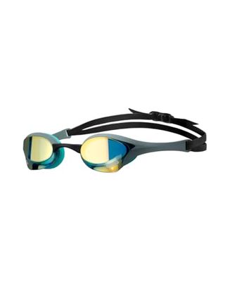 Arena Cobra Ultra Swipe Mirror Occhialini Nuoto da Gara Unisex Adulto, Occhialini Piscina con Lenti a Specchio Curve, Anti-Appannamento, Protezione UV, 5 Ponti Nasali Intercambiabili