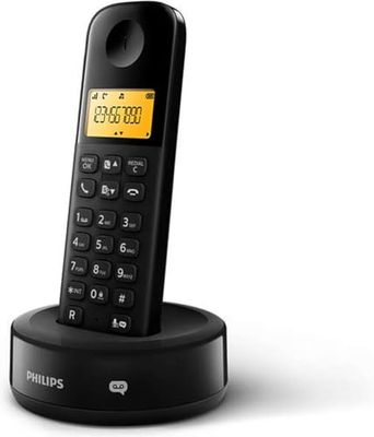 Philips D1651B/01 cordless DECT phone black