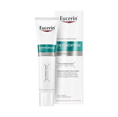 Eucerin Dermopure Clinical Peeling 10 Treatment 40ml, Renewing Facial Serum with 10% Dermo-Acids and Salicylic Acid, Exfoliating Serum for Oily, Blemish-Prone Skin