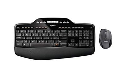 Logitech MK710 Kit Mouse e Tastiera Wireless, Layout Olandese-Belga, Nero