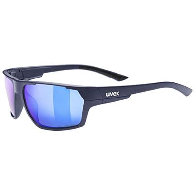 Uvex Unisexe - Adulte, Sport Style 233P Lunettes de Sport polarisées Deep Space Mat/Bleu Taille unique
