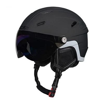 CMP, Casco da sci per bambini Wj-2 con visiera, Nero, XS