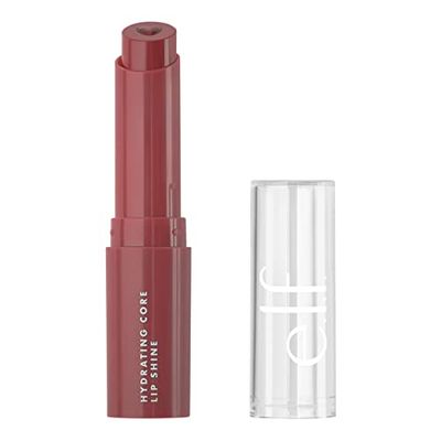 e.l.f. Bálsamo labial hidratante y nutritivo, lápiz labial tintado de color transparente, Happy