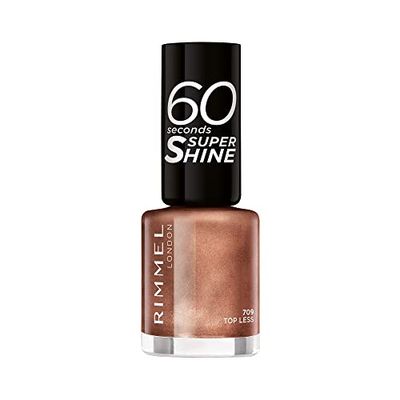 Rimmel 60 Seconds Super-Shine Nail Polish, 709 Topless, 8 ml