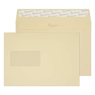 Blake Premium Business C5 162 x 229 mm 120 g/m² Enveloppes Bande Adhésive Fenêtre (95708) Vélin Vergé - Boîte de 500