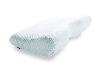 Tempur Millennium Ergonomisk Nackstödskudde För Ryggen, Syntetisk Fiber, Vit, 54 x 32 x 9.5 cm