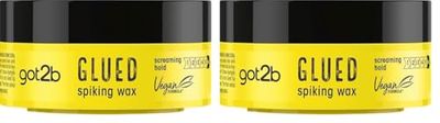 Schwarzkopf got2b Glued Spiking Glue, Hair Wax, Strong Hold for Up to 72 Hours, 75 ml (Pack of 2)
