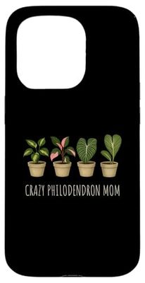 Philodendron Plant - Crazy Philodendron MOM Case for iPhone 15 Pro