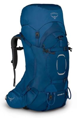 Osprey Aether 55 ryggsäck för män, Djupt vattenblått, L/X-L, Ryggsäck