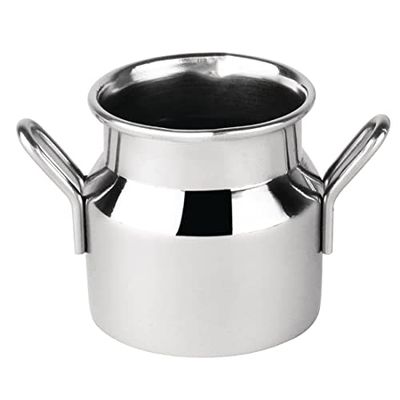NISBETS CL203 Mini Milk Churn, Stainless Steel, Small, 60 mL, 2 oz., 45 diameter, 45 mm H