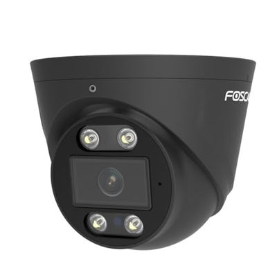 Foscam Telecamera Dome IP esterna PoE 5 MP con faretti luminosi e sirena T5EP Nero