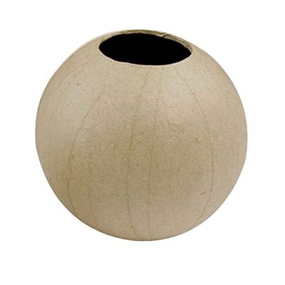 Décopatch tamaño mediano bola Jarrón, Beige