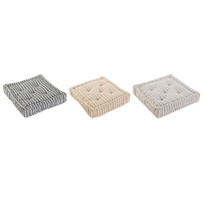 Home ESPRIT Kussen, geel, beige, mediterraan, 56 x 56 x 13 cm (3 stuks)