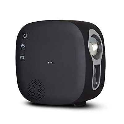 mikamax Projecteur laser Smart Twilight - Haut-parleur Bluetooth intégré - Fonctionne avec Google Home et Alexa - Projecteur étoile - Projecteur Galaxy - Clouds personnalisables, étoiles et lune - 15