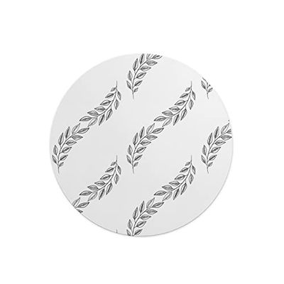 Questo Casa, Ronde digitaal bedrukte muismat, antislip onderkant, voor kantoor en thuis, diameter: 22 cm