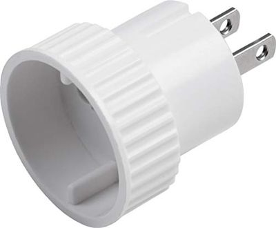 Meister Adaptador de viagem tipo A – para os Estados Unidos, Canadá, Tailândia e República Dominicana – IP20 – Branco – adaptador de tomada de viagem para mais de 20 países/adaptador de viagem /