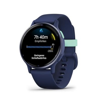 Garmin Vívoactive 5, Smartwatch con GPS, Pantalla AMOLED, Funciones Esenciales de Salud y Forma física y hasta 11 días de autonomía, Azul (Reacondicionado)