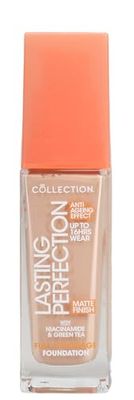 Collection Cosmetics Lasting Perfection Matte Foundation, Full Coverage, Anti-Ageing Effect, 10N Buttermilk Neutral 27ml