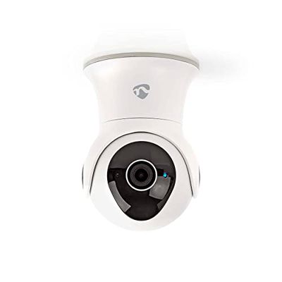 Nedis Câmara para exteriores SmartLife - sistema de segurança para exteriores com sensor de movimento - wi fi, Full HD 1080p, modo de visão noturna, memória interna (16 GB), IP65 - branco