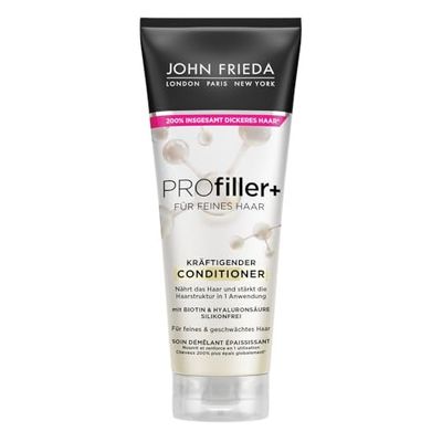 John Frieda Profiller+ Conditioner - Contents: 250 ml - Hair type: fine, weakened - Nourishes the hair - Silicone-free