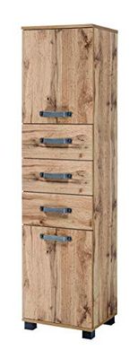Schildmeyer Hoge kast Milan, 134886, 32 x 40,3 x 163,7 cm, eiken landhuisdecoratie