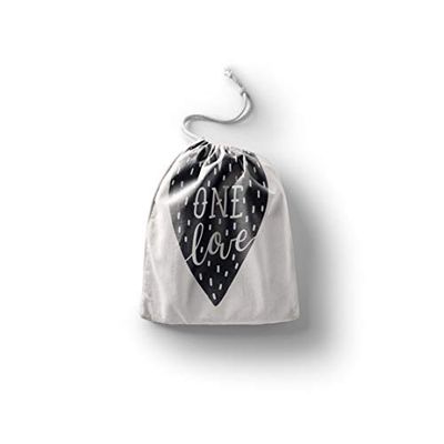 Bonamaison Printed Cotton Produce Bag with Drawstring, Reusable Grocery Bag, Biodegradable Eco-Friendly Bags, Travel Pouch, Sachet Bags, Shopping Bag, Eco Friendly, Foldable, Size: 30x40 Cm