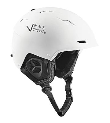 Black Crevice Skihelm GERLOS wit, M (54-57cm)