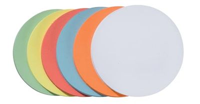 FRANKEN Moderatiekaarten cirkels/UMZ 10 04 Ø 9,5 cm geel 130 g/m2 Inh.500 250 Stuk gesorteerde kleuren