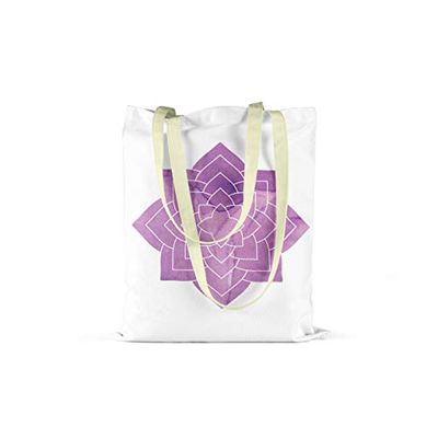 Bonamaison Tryckt tygväska, återanvändbar livsmedelsväska, shoppingväska, maskintvättbar, vikbar, tygpåse med handtag, storlek: 34 x 40 cm